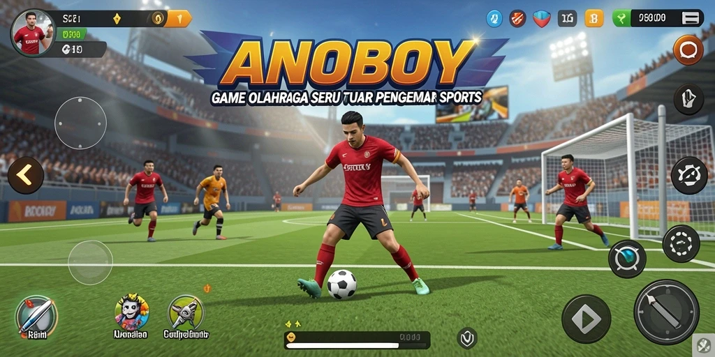 Gameplay seru ANOBOY dalam berbagai cabang olahraga.
