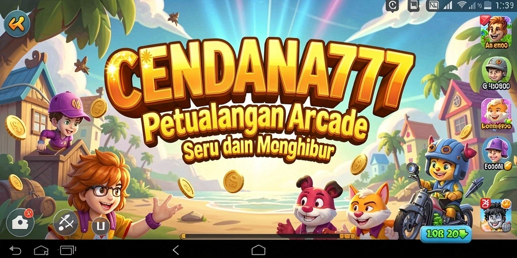 Screenshot gameplay CENDANA777 menunjukkan aksi seru dan tantangan arcade.