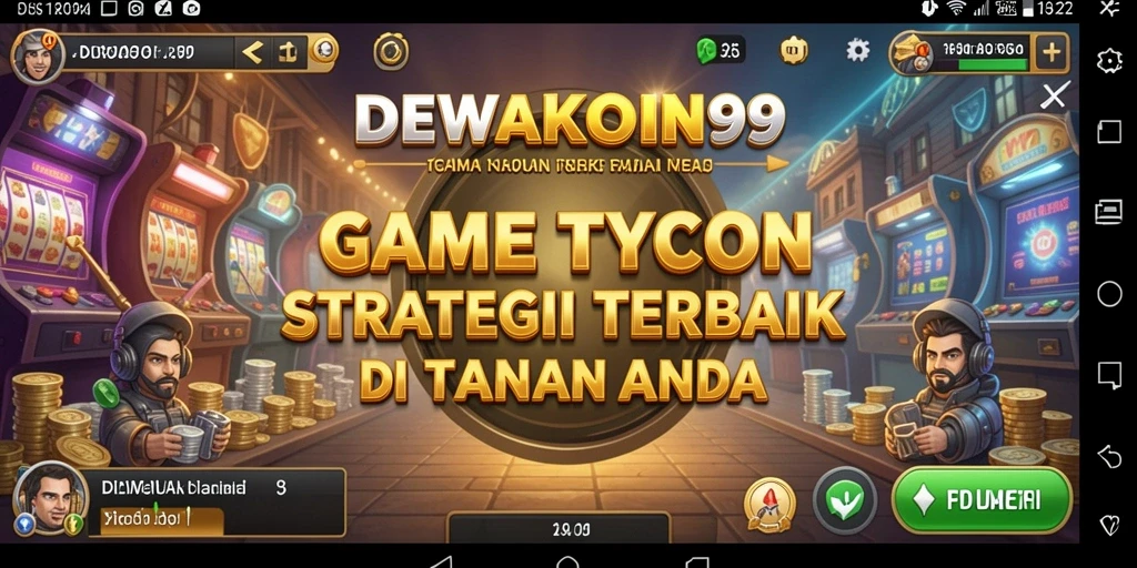 Tangkapan layar gameplay DEWAKOIN99 yang menunjukkan pengalaman Tycoon yang seru.