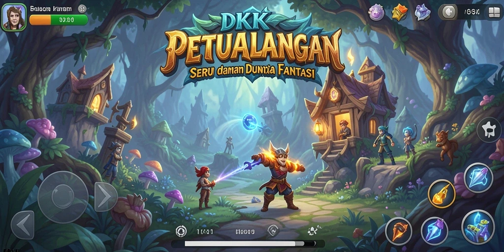 Screenshot DKK menampilkan aksi petualangan yang mendebarkan.