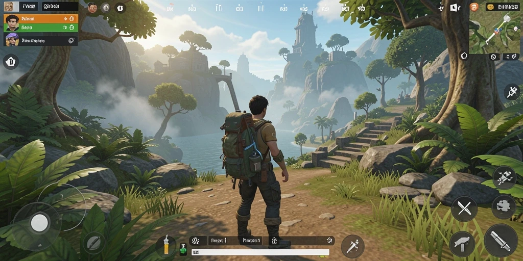Tangkapan layar menampilkan eksplorasi mendalam dalam dunia Open World.