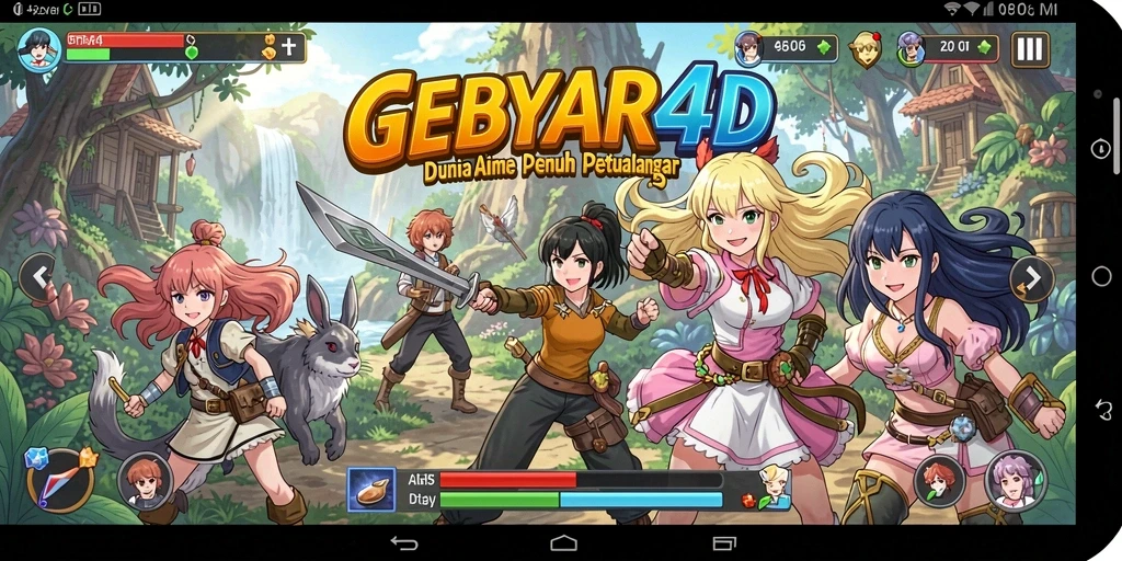 Screenshot menarik dari gameplay GEBYAR4D yang penuh aksi.