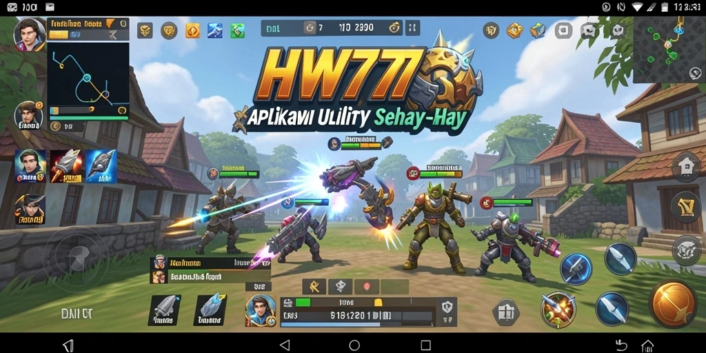 Tampilan antarmuka aplikasi HW777 yang ramah pengguna.