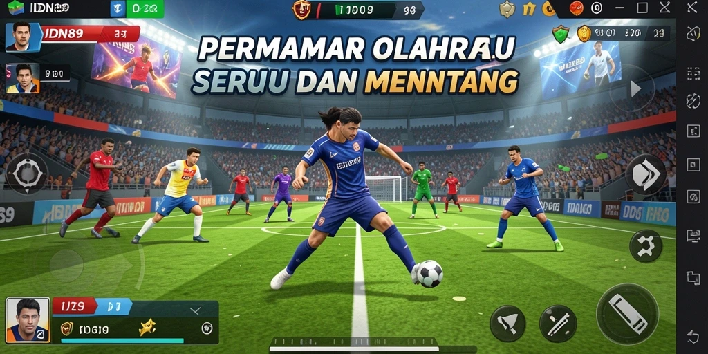 Tampilan menarik pertandingan olahraga di IDN89.