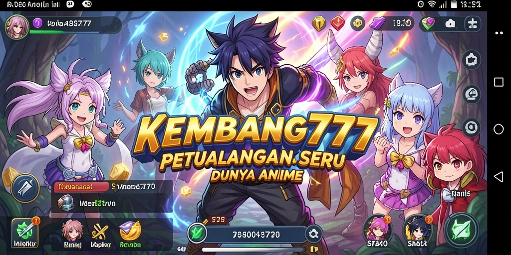 Tangkapan layar gameplay KEMBANG777 yang menampilkan aksi seru dalam dunia anime.