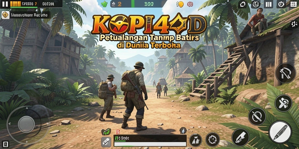 Tangkapan layar gameplay KOPI4D menunjukkan eksplorasi dunia terbuka yang menakjubkan.