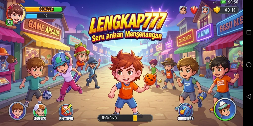 Tampilan gameplay yang seru dari LENGKAP777 dengan berbagai tantangan.