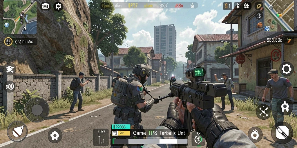 Tangkapan layar gameplay LPO88 dengan aksi tembak-menembak seru