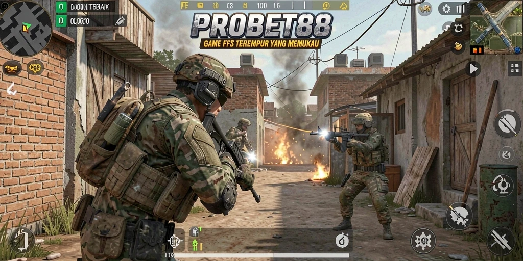 Gameplay PROBET88 yang menegangkan dalam pertempuran FPS.