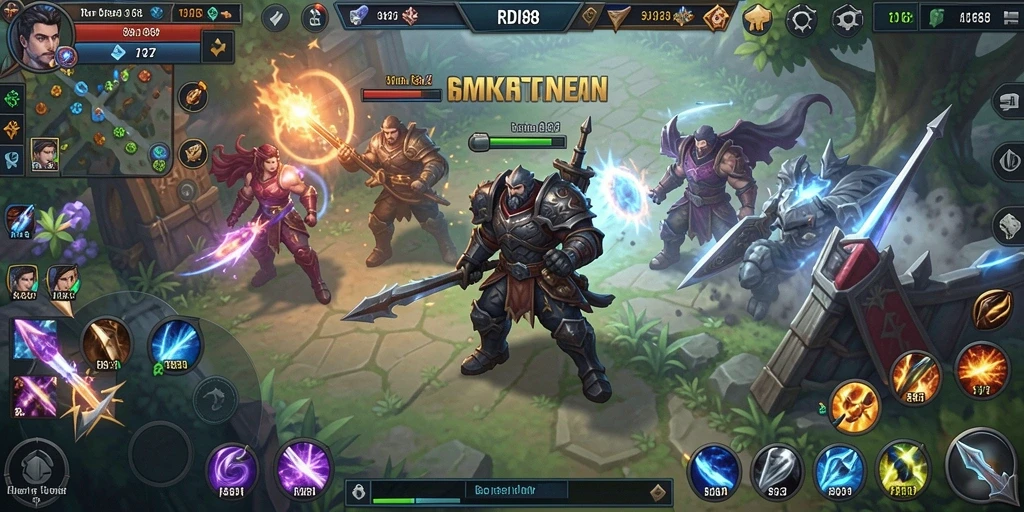 Screenshot utama RDI88 menampilkan aksi gameplay yang seru dan strategis.