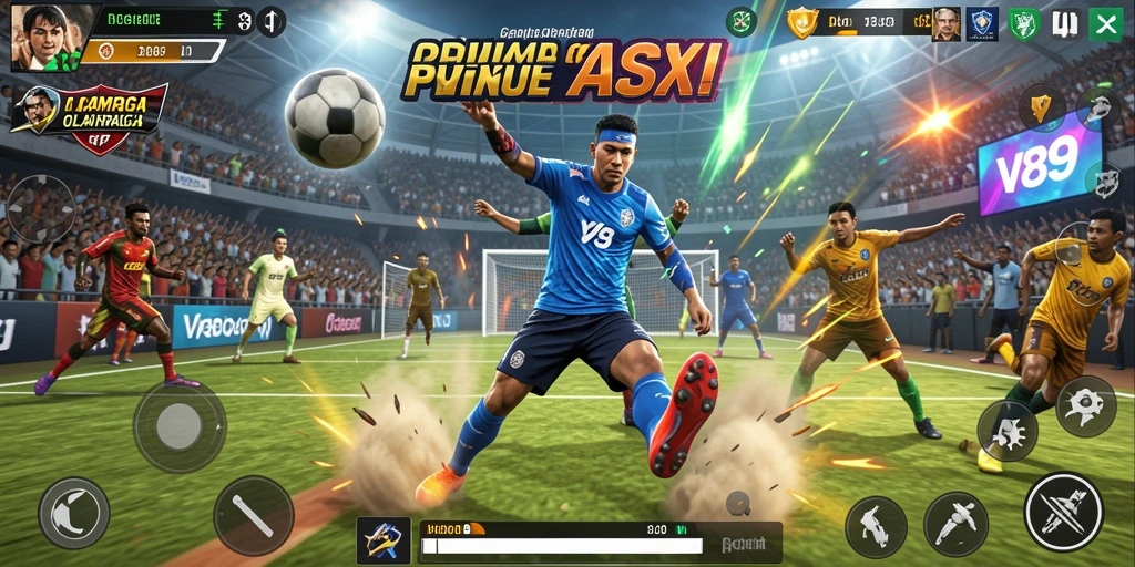 Gameplay V89 yang menegangkan dalam pertandingan olahraga.
